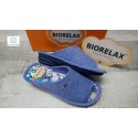 Biorelax curl wedge indigo heel and open toe