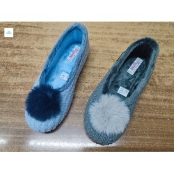 Sabatilla cosdam plana fuji celeste o gris talles 35 al 41