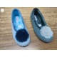 Zapatilla cosdam plana fuji celeste o gris tallas 35 al 41