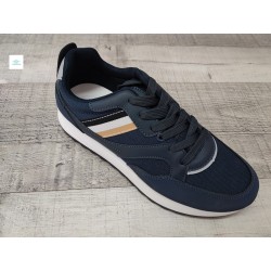 Calzado deportivo azul mariño para home, tallas 40 a 45